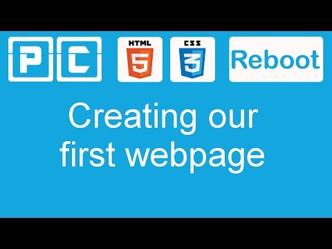 HTML5 And CSS3 Beginners Tutorial 2 - Creating Our First Web Page - YouTube