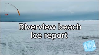 Riverview beach ice report (lake Simcoe 2025)