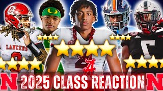 Nebraska 2025 Class FULL REACTION 🔥| SUPER SIX + PREDICTIONS + NEWS | Husker Football Recruiting