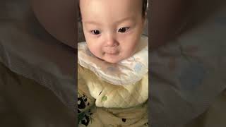 好可爱围嘴口水巾 人类幼崽越养越上头 晒娃日常