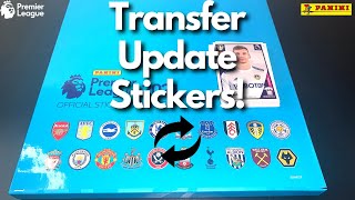 Panini Premier League 2021 Official Stickers! | 48 Sticker Transfer Update Set | Timelapse Stick in!