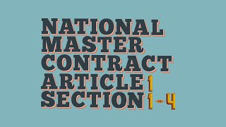 Teamsters Guide: UPS NMA Article 1 Sections 1 - 4