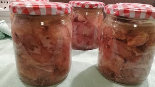 Teil 1 Tuschonka Schweinefleisch in eigensaft Тушенка