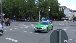 FuStw mit quietschenden Reifen \u0026 Lichthupe Polizei München