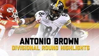 Antonio Brown Goes for 108 Yards in Steelers Win | NFL Divisional Player Highlights