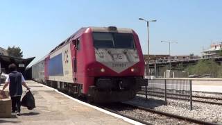 ADtranz DE 2000 hauled InterCities in Athens station, Greek railways