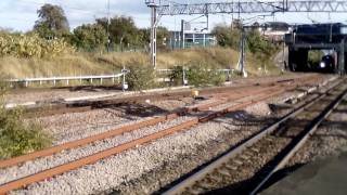 'New Livery' GBRf 66727 'Maritime one' passes Nuneaton on 4M29 Felixstowe to Birch Coppice 29/9/16