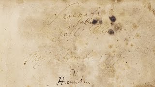 Johann David Heinichen - Sonata to Diana sull'Elba, S.200 {Autograph score}