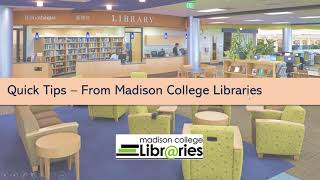 Finding Peer Reviewed Sources- Quick Tip