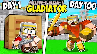 I Survived 100 Days as a GLADIATOR in Minecraft