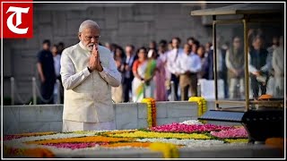 LIVE: PM Modi pays homage to Mahatma Gandhi on his Punyatithi at Rajghat