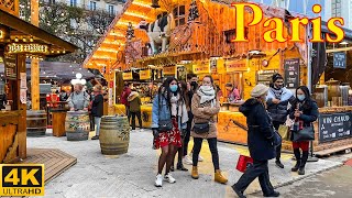 Paris, France🇫🇷 - Christmas Market 2023 | Christmas Walk 4K | Paris 4K | A Walk In Paris
