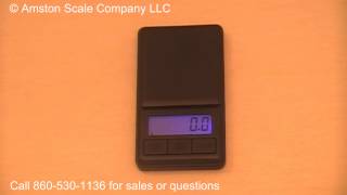 Calibration of the Amston Scales EX 500 x 0.1 Gram Pocket Scale