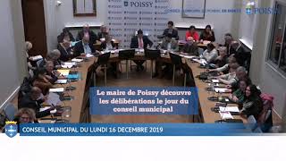 Le maire de Poissy découvre les déliberations du CM en direct