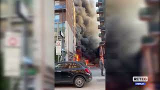 Pescara - Incendio in pieno centro