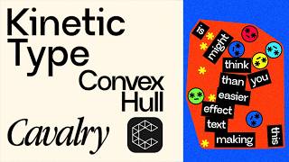 Kinetic Type Animation in Cavalry | Convex Hull | Easy Cavalry Tutorial
