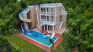 [Full Video] Build Creative Water Slide Park To Underground Swimming Pool & Beautiful  Villa House