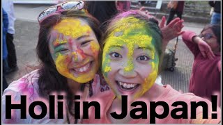 Happy Holi from Japan!! Indian Holi festival in Japan, Tokyo.