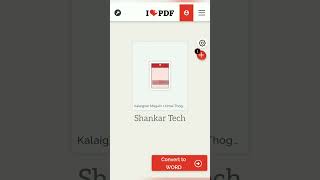 How to convert PDF to Word in online tamil|PDF to word converter|Shankar Tech|Online editor PDF