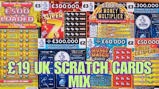 £19 UK lottery scratch cards mix #lottery #scratchcards #scratch #lotto #ukscratchcards