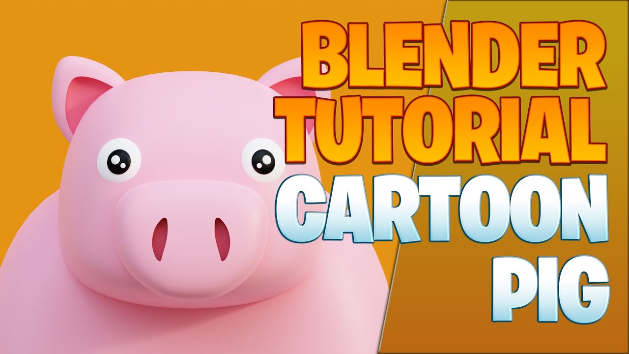 Cartoon Pig Blender Tutorial Youtube