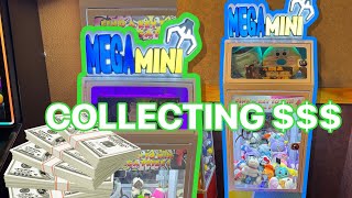 COLLECTING MONEY! 💵 🤑 BIG COLLECTION! 3 Machines!