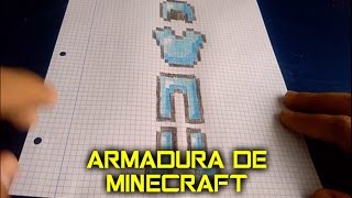 Como Dibujar A Steve 3d Minecraft Pixel Art - cómo dibujar un pixel del escudo del brawl stars