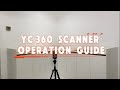 YCMEAS YC360 laser digital countertop template measurement kit scanning process