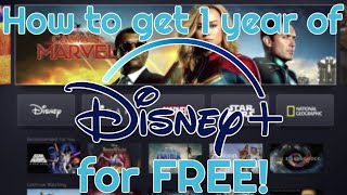 How To Get 1 Year Of Disney Plus For FREE!