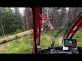 🌲4k komatsu 951xc u0026 c164 • onboard • new machine • harvesteraction • fast working • logging video🌲