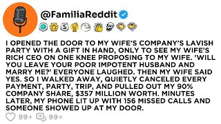 I OPENED THE DOOR TO MY WIFES COMPANYS LAVISH PARTY WITH A GIFT IN HAND, ONLY TO SEE MY WIFES...
