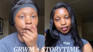 GRWM || Storytime on how I got hacked on instagram while I install my favourite wig ||SA YouTuber