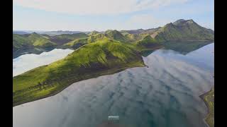 Icelandic Coastline Serenity: A Visual Journey | Mac OS Sonoma Live Wallpaper