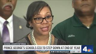Prince George's Schools CEO Stepping Down | NBC4 Washington