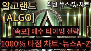 알고랜드[ALGO] 매수 타이밍 전략 1000%타점 차트/뉴스 A~Z #알고랜드 #알고랜드코인 #알고랜드목표가 #알고랜드전망 #알고랜드분석 #알고랜드코인전망 #알고랜드호재