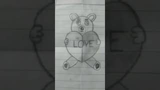 bear drawing with paro song |#short #shortvideo #trending #viral