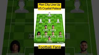 Manchester City Line Up Prediction VS Crystal Palace#manchestercity #epl #haaland