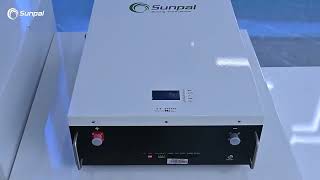 Sunpal 48V 100Ah 200Ah 5Kwh 10Kwh Wall mounted LiFePO4 Lithium Battery for Solar Energy Storage