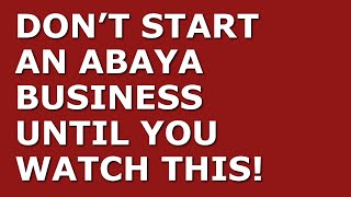 How to Start an Abaya Business | Free Abaya Business Plan Template Included