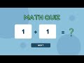 Math Quiz game Addition