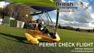 BMAA Flexwing Check Flight Video 2020