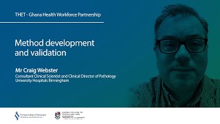 6. Method development and validation – Mr Craig Webster