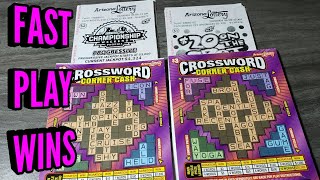 🌟GREAT WINS🌟 $2 FAST PLAYS $1 FAST PLAY & $3 CROSSWORD - ARIZONA LOTTERY SCRATCH OFF TICKETS