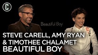 Timothee Chalamet, Steve Carell and Amy Ryan Discuss Beautiful Boy