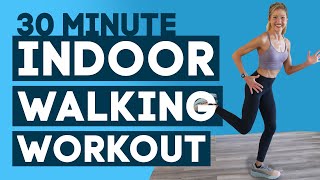 30 Min Indoor Walking Workout - Low Impact Walking At Home (HIGH ENERGY!)