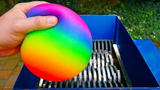 Shredding Rainbow Squishy Stress BALL! Oddly Satisfying Video!