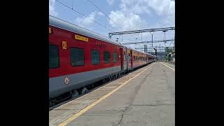 1st LHB Run of 14708 Ranakpur exp Dadar Lalgarh departure at Borivali leading VALSAD WAP_7