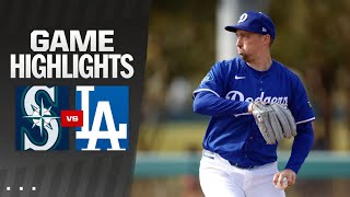 Mariners vs. Dodgers Game Highlights (2/25/25) MLB Highlights