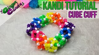 3D Cube Cuff - [Kandi Tutorial] | @GingerCandE