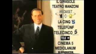 Spot Berlusconi in onda su canale 5 x le elezioni europee 1999,che vinse